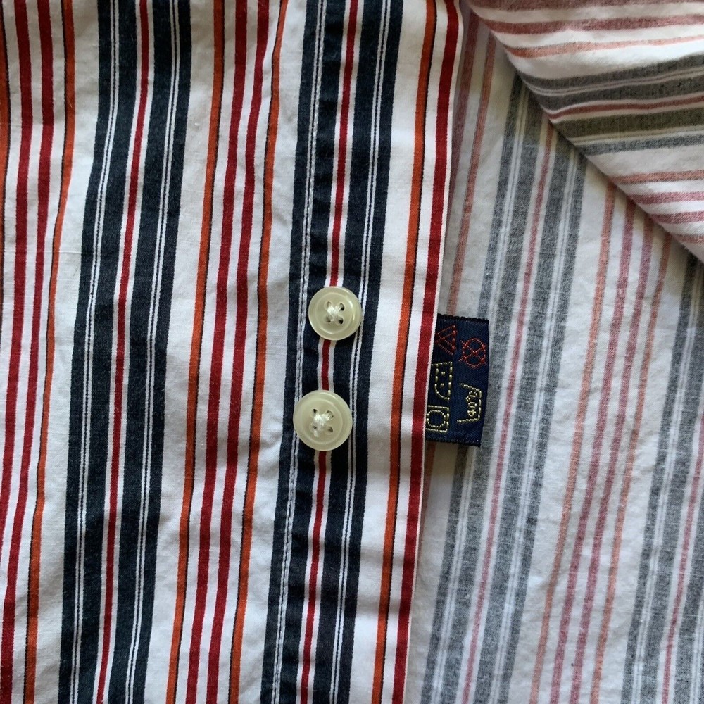 Tommy Hilfiger Men’s Large Dress Shirt Long Sleeve Vintage Logo Button Up Casual - Picture 7 of 12